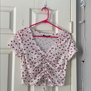 Shein Tie Top/Scrunch top